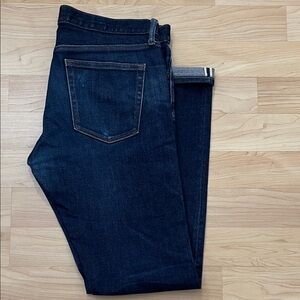 UNIQLO Japanese Selvedge Blue Jeans Men's 34x34 Slim Straight Kaihara Denim